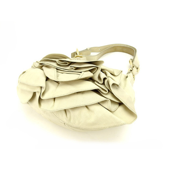 Yves Saint Laurent Naja Shoulder Bag Beige Gold - Picture 4 of 6